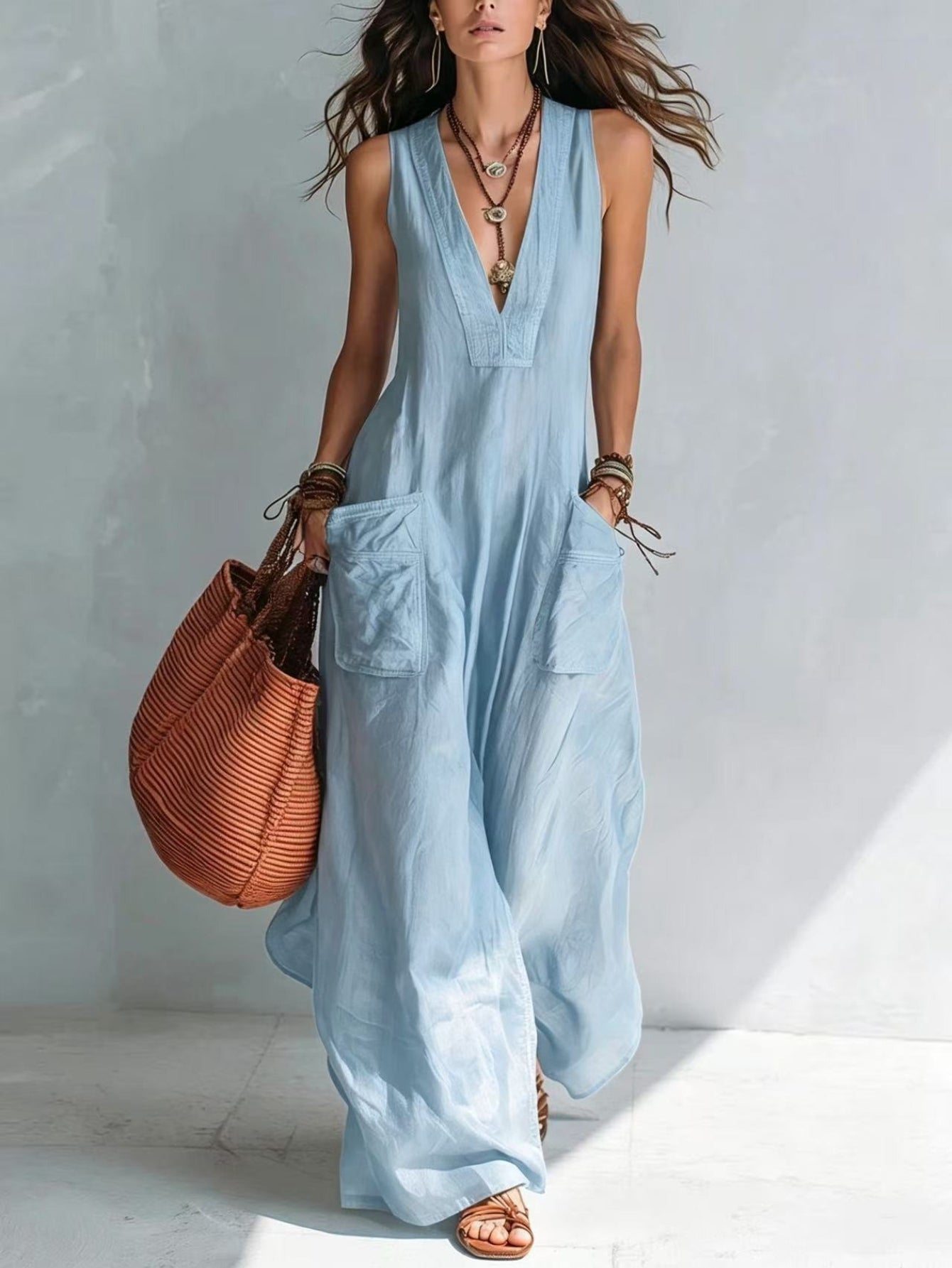 Marika | Mouwloze jumpsuit