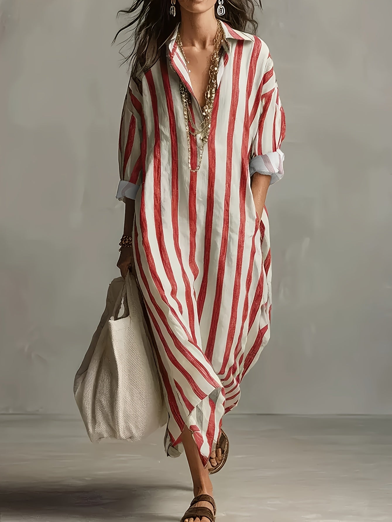 Carla - linnen jurk