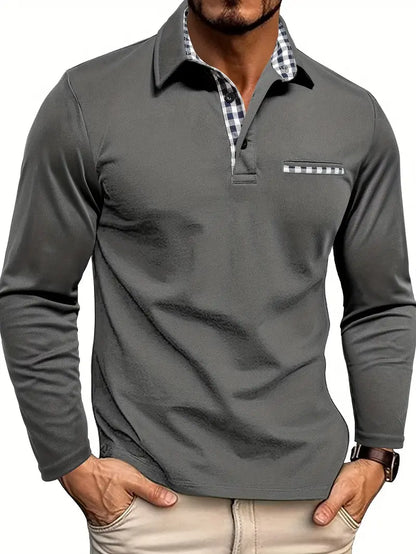 GERNAN™ | Langærmet poloshirt til mænd