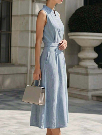 Melia - denim jurk