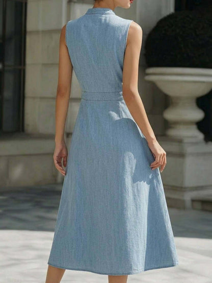 Melia - denim jurk