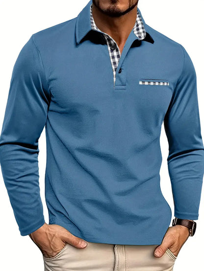 GERNAN™ | Langærmet poloshirt til mænd