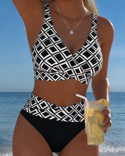 2-delig Bikini met Diamantmotief