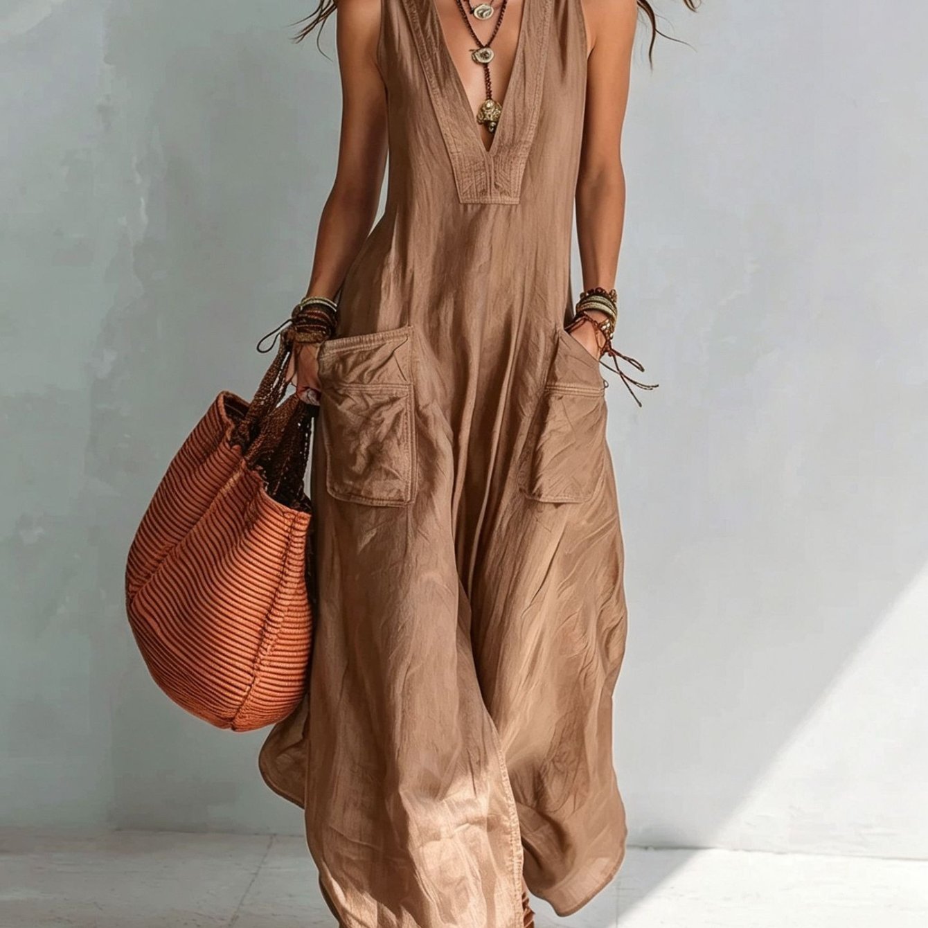 Marika | Mouwloze jumpsuit