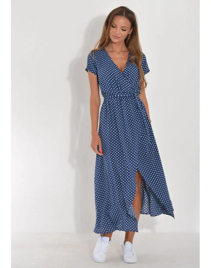 Julia - Elegante jurk met V-hals (decolleté) en modelerende snit