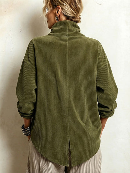 Cleo | Corduroy trui met col