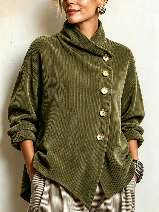 Cleo | Corduroy trui met col