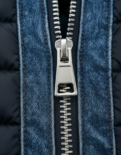 Pietro | Giacca ibrida in denim trapuntato