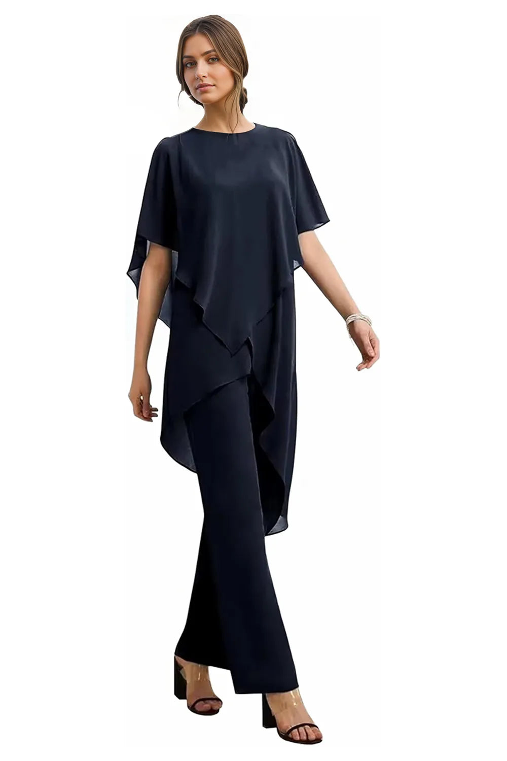 Maria – Elegant chiffon 2-delige set