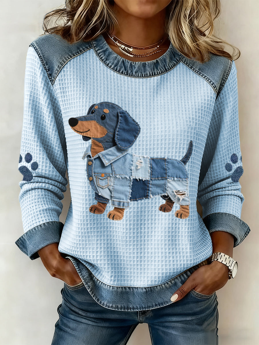 Julia – Trøje med hunde-design