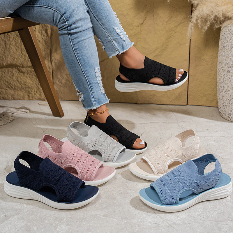 Serena | Sandali da donna con plateau in materiale traspirante
