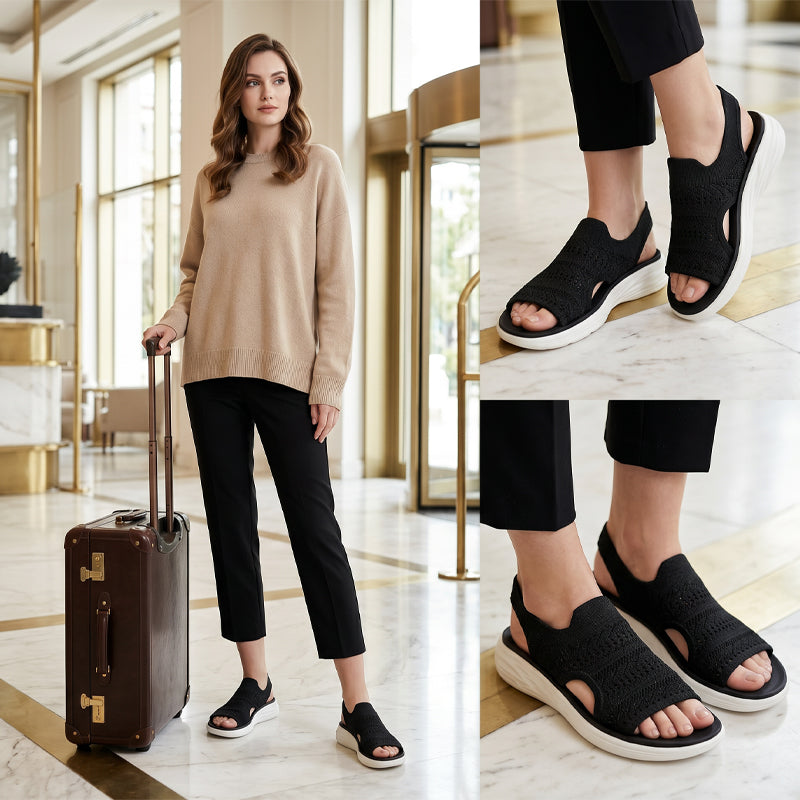 Serena | Sandali da donna con plateau in materiale traspirante