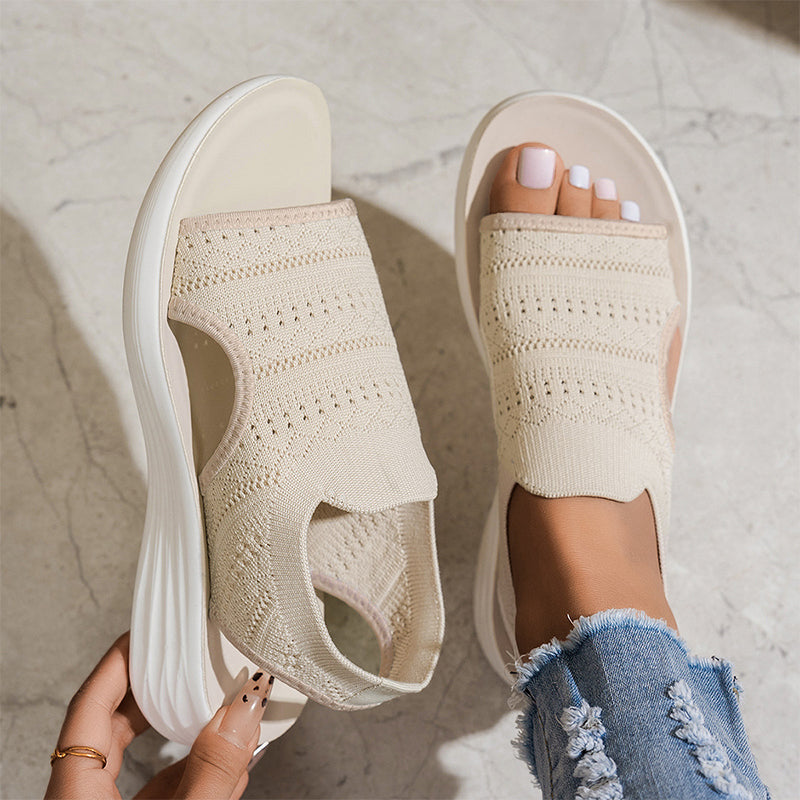 Serena | Sandali da donna con plateau in materiale traspirante
