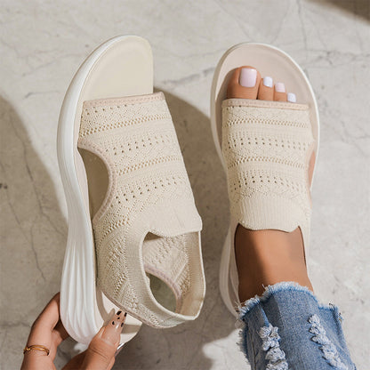 Serena | Sandali da donna con plateau in materiale traspirante