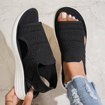Serena | Sandali da donna con plateau in materiale traspirante