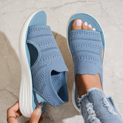 Serena | Sandali da donna con plateau in materiale traspirante