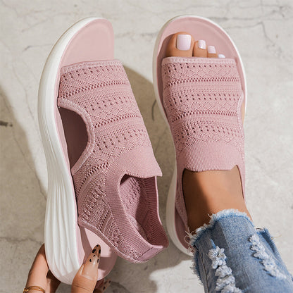 Serena | Sandali da donna con plateau in materiale traspirante