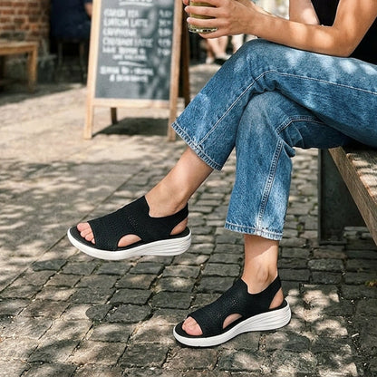 Serena | Sandali da donna con plateau in materiale traspirante
