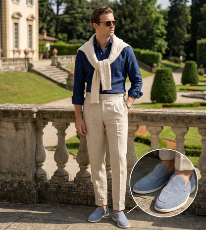 Lorenzo | Loafers van premium suède
